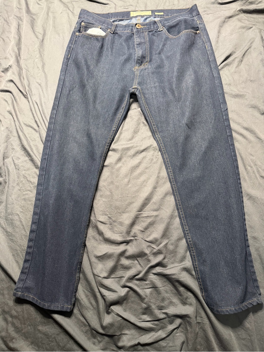 Men's Straight-Fit Denim Jeans in Dark Blue